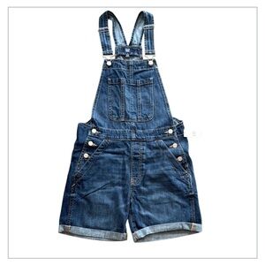 NWT GAP Blue Denim Overall Shorts